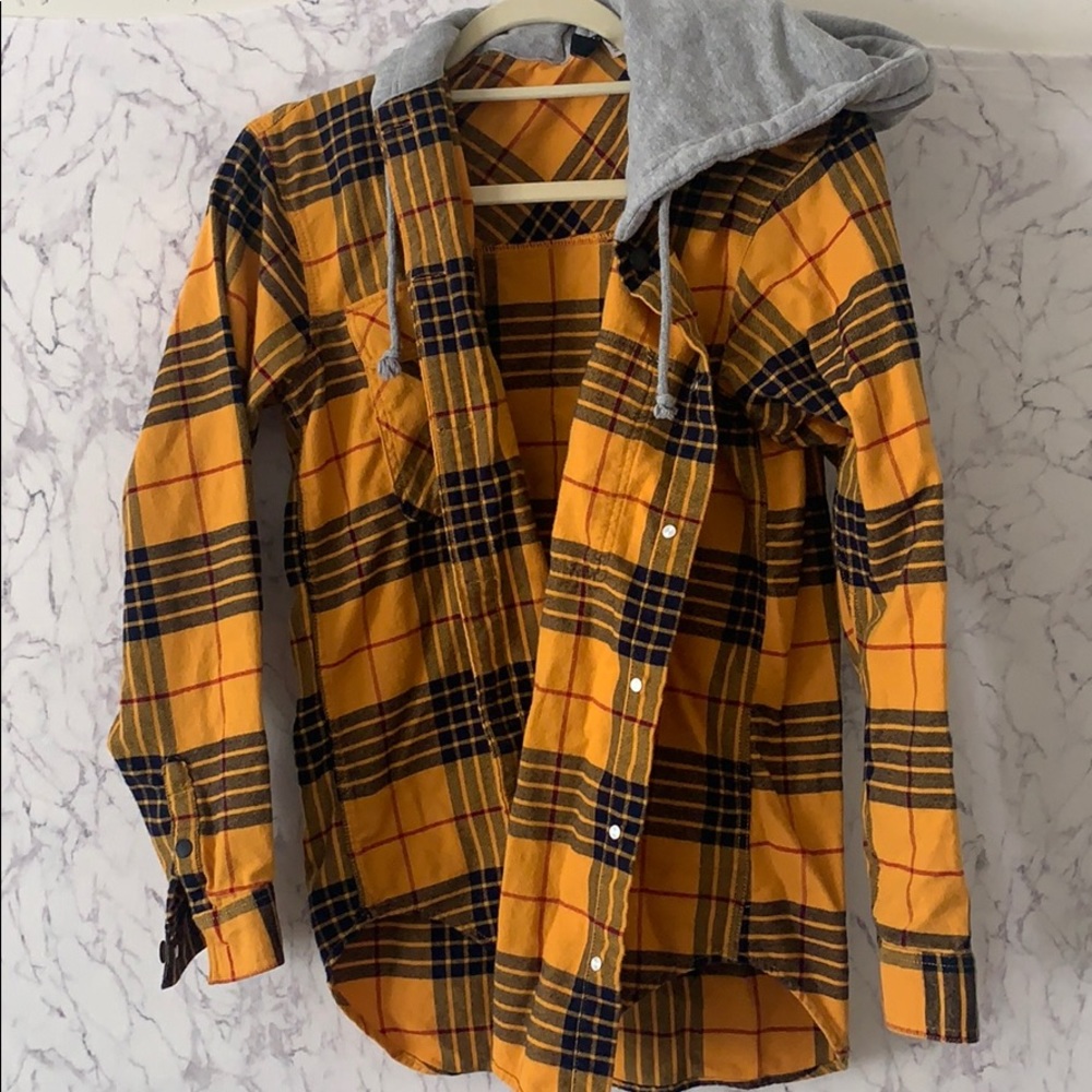 H&M Yellow Flannel with Cord